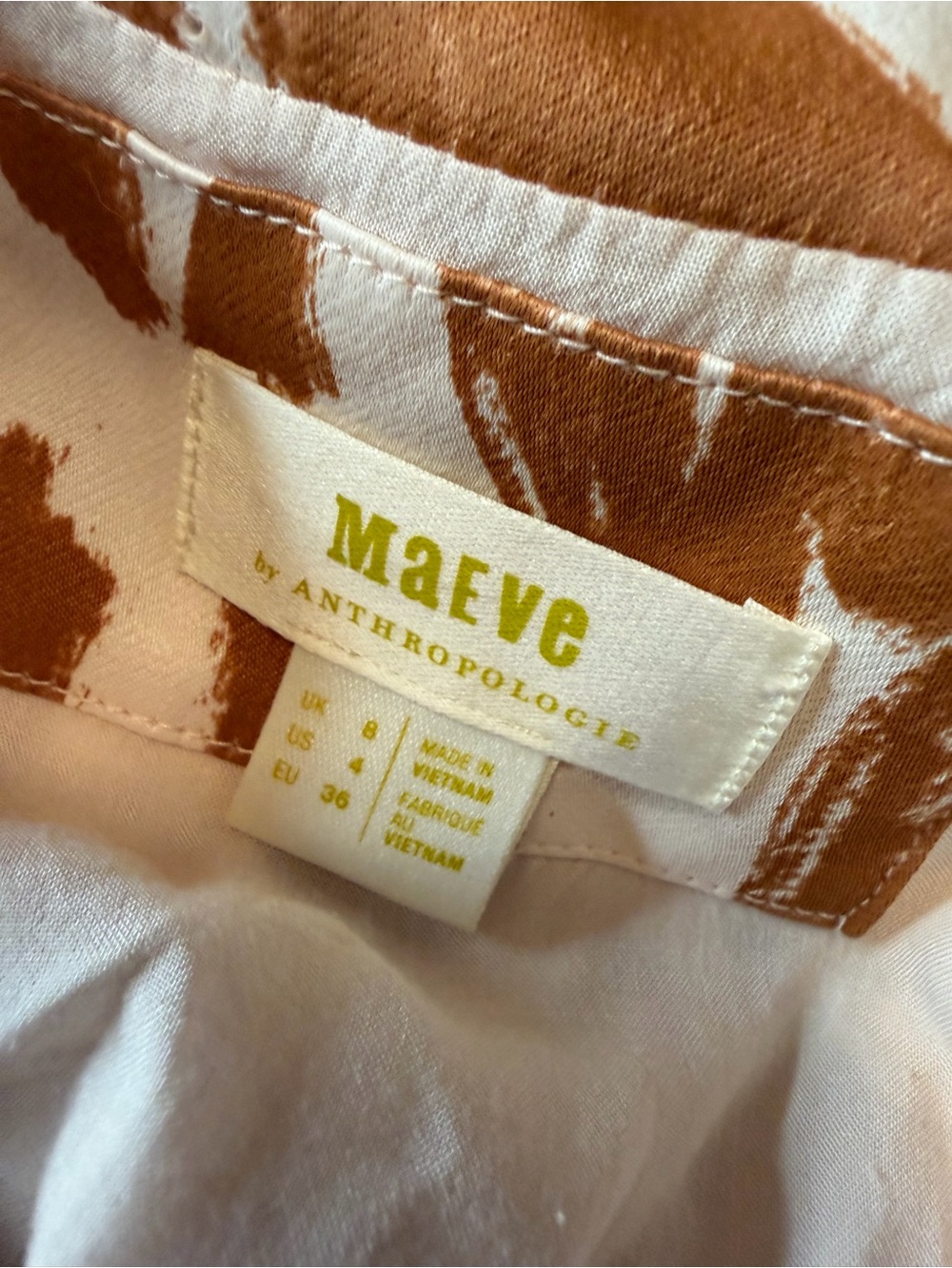 Anthropologie Maeve Printed High Slit Maxi Skirt Size 4 - Picture 4 of 6